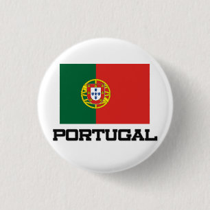 Portugese vlag ronde button 3,2 cm