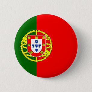 Portugese vlag ronde button 5,7 cm