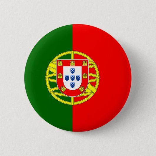 Portugese vlag ronde button 5,7 cm (Voorkant)