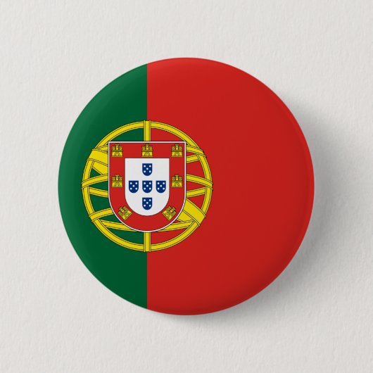 Portugese vlag ronde button 5,7 cm (Voorkant)