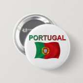 Portugese vlag ronde button 5,7 cm (Voorkant /achterkant)