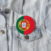 Portugese vlag ronde button 7,6 cm (In situ)