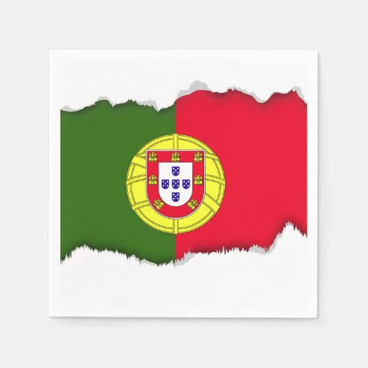Portugese vlag servet (Voorkant)