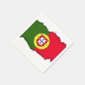 Portugese vlag servet (Hoek)