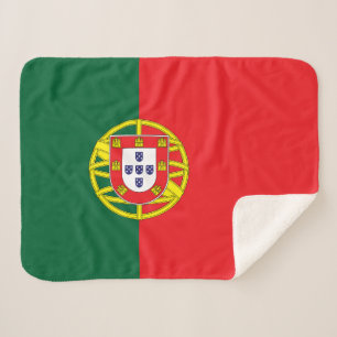 Portugese vlag sherpa deken
