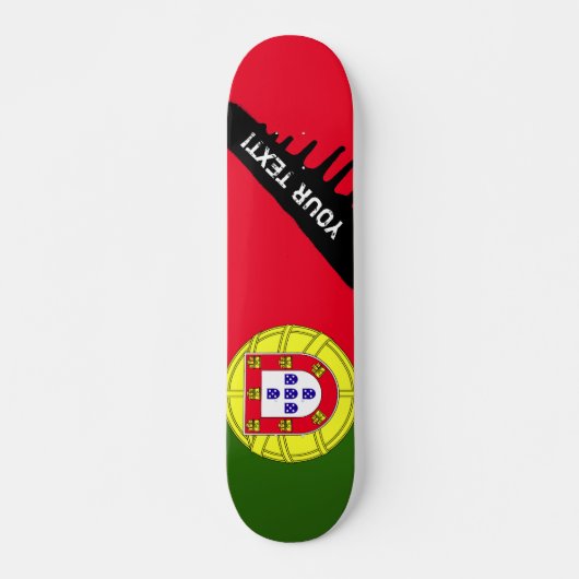 Portugese vlag skateboard (Voorkant)