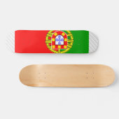 Portugese vlag skateboard (Horizontaal)