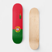 Portugese vlag skateboard (Voorkant)