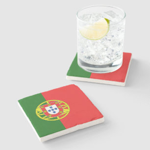 Portugese vlag stenen onderzetter
