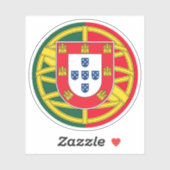 Portugese vlag sticker (Vel)