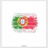 Portugese vlag sticker (Vel)