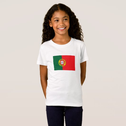 Portugese vlag t-shirt (Voorkant volledig)