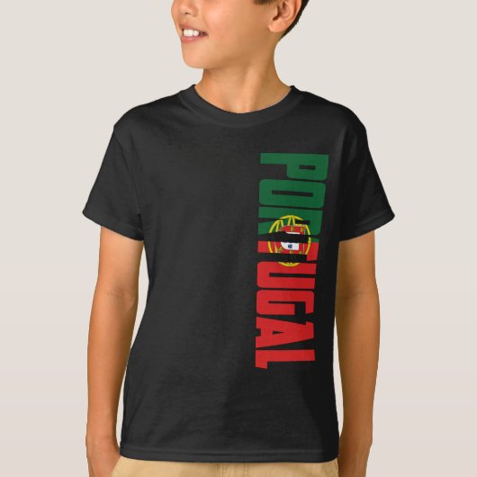 Portugese vlag t-shirt (Voorkant)