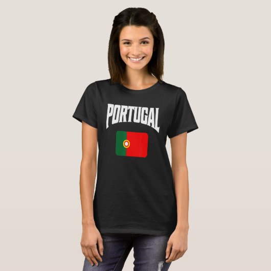 Portugese vlag t-shirt (Voorkant volledig)