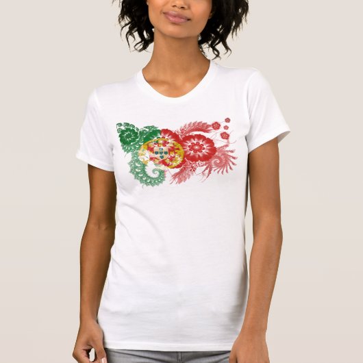 Portugese vlag t-shirt (Voorkant)