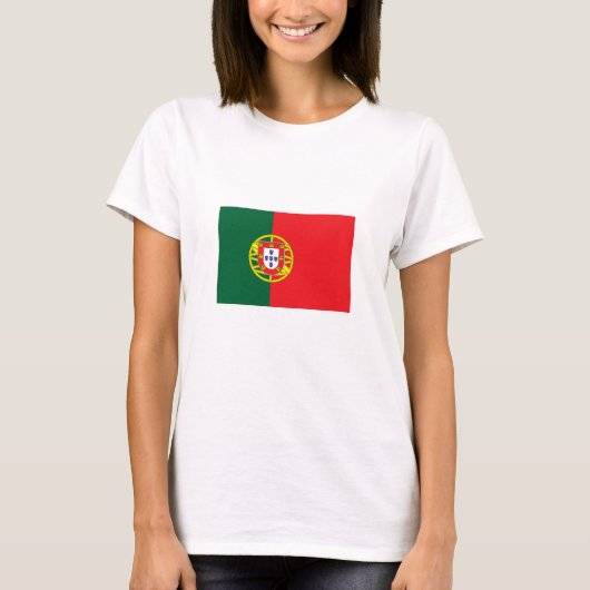 Portugese vlag t-shirt (Voorkant)