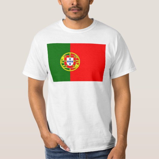 Portugese vlag t-shirt (Voorkant)
