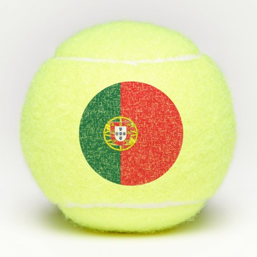 Portugese vlag tennisballen (Voorkant)