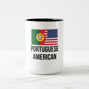 Portugese vlag tweekleurige koffiemok