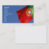 Portugese vlag visitekaartje (Voorkant / Achterkant)
