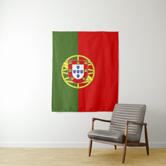 Portugese vlag wandkleed (In situ)