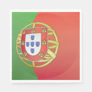 Portugese Vlag Wapen Portugese Crest Servet