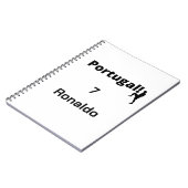 Portugese Voetbal Speler aanpasbaar Notitieboek (Linkerzijde)