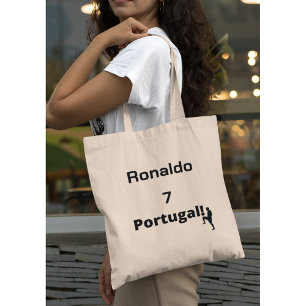 Portugese Voetbal Speler aanpasbaar Tote Bag
