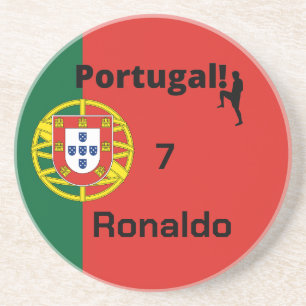 Portugese Voetbal Speler aanpasbaar Zandsteen Onderzetter