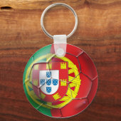 Portugese voetbalsupporters voor het nationale foo sleutelhanger (Voorkant)