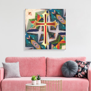 Portugese volkskunst canvas afdruk