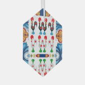 Portugese volkskunst glas ornament (Voorkant Rechts)