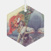 Portugese volkskunst glas ornament (Voorkant)