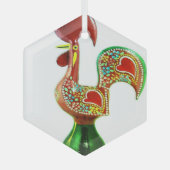 Portugese volkskunst glas ornament (Voorkant)