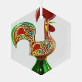 Portugese volkskunst glas ornament (Achterkant)