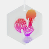 Portugese volksmuziek glas ornament (Achterkant)