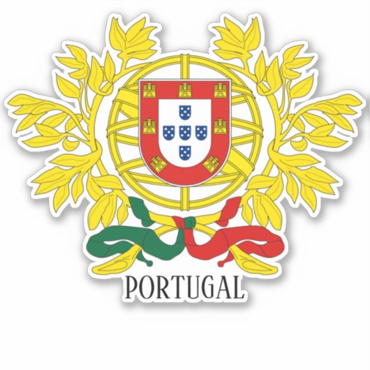Portugese wapenschild sticker (Voorkant)