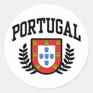Portugese wapenstilstand ronde sticker