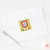 Portugese wapenstilstand vierkante sticker (Envelop)