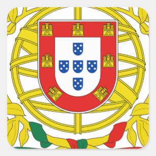 Portugese wapenstilstand vierkante sticker