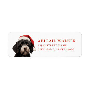 Portugese Water Dog Retouradreslabels Etiket