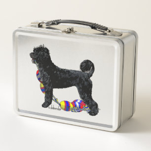 Portugese Waterdog Staand met Drijflijn