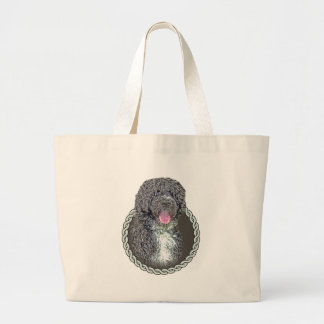 Portugese waterhond 001 grote tote bag