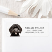 Portugese Waterhond retour adreslabels Etiket (Insitu)