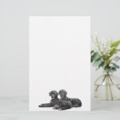 Portugese waterhonden briefpapier (Staand voorkant)