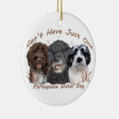 Portugese waterhonden keramisch ornament (Rechts)