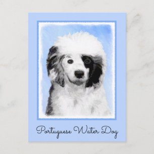 Portugese waterhondenschilderkunst - oorspronkelij briefkaart