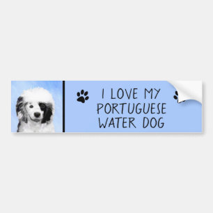 Portugese waterhondenschilderkunst - oorspronkelij bumpersticker