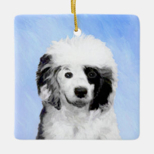 Portugese waterhondenschilderkunst - oorspronkelij keramisch ornament