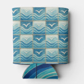 Portuguese Azulejo Blue Tile Pattern Can Cooler –  (Achterkant)